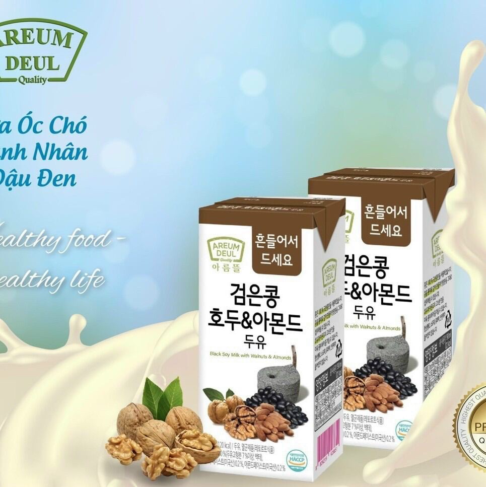 Sữa óc chó hạnh nhân đậu đen Hàn Quốc