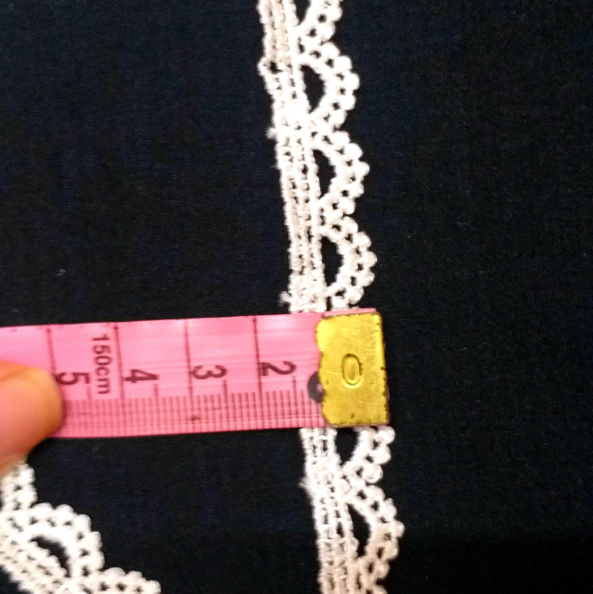 Dây ren viền trang trí 2phân / giá của 1 mét