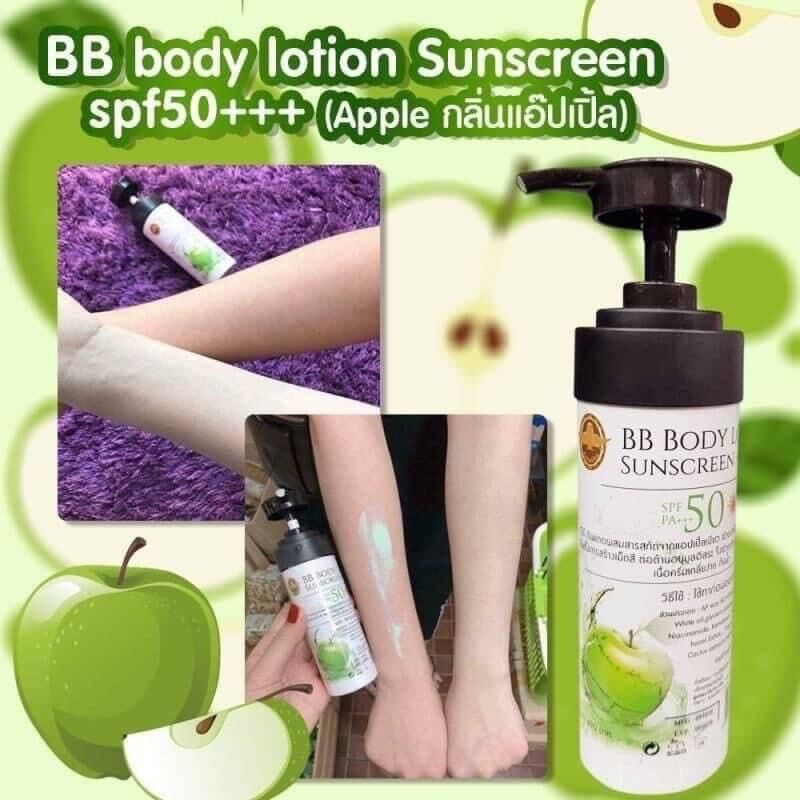 Dưỡng trắng make up BB Body Lotion Sunscreen thái lan 160ml