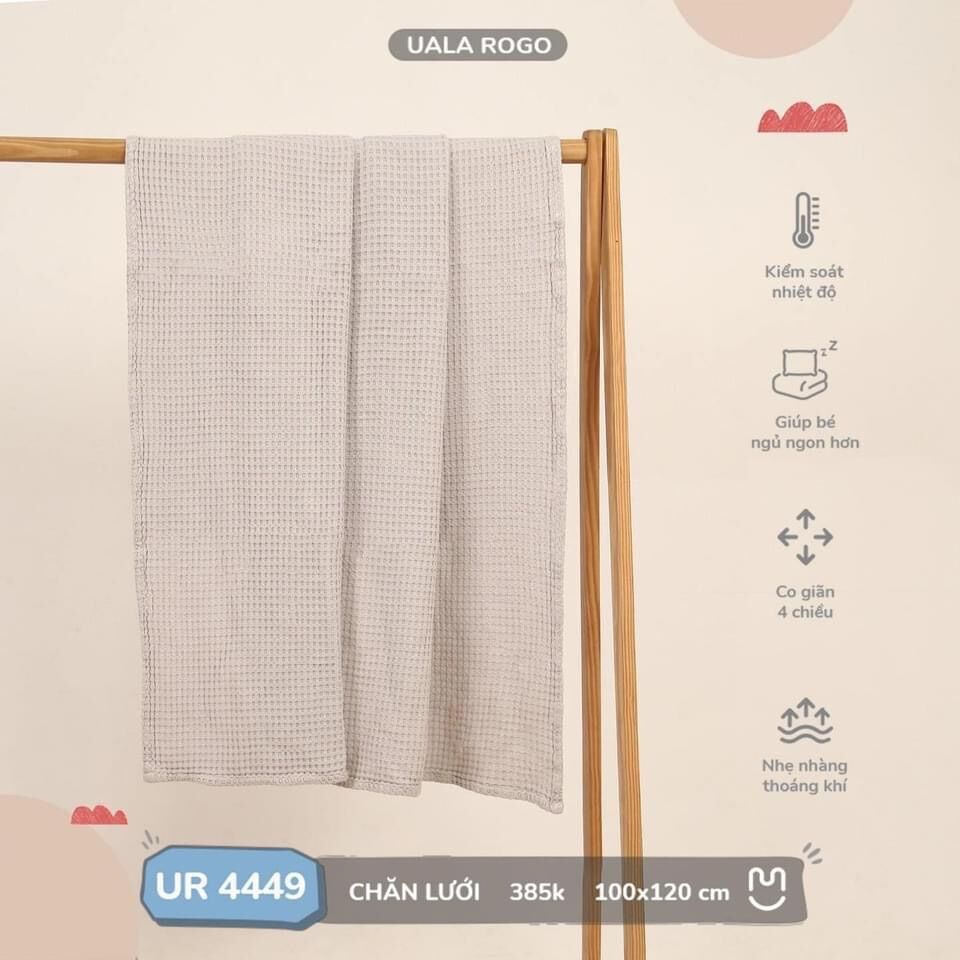 Chăn lưới bambo ualarogo mẫu mới