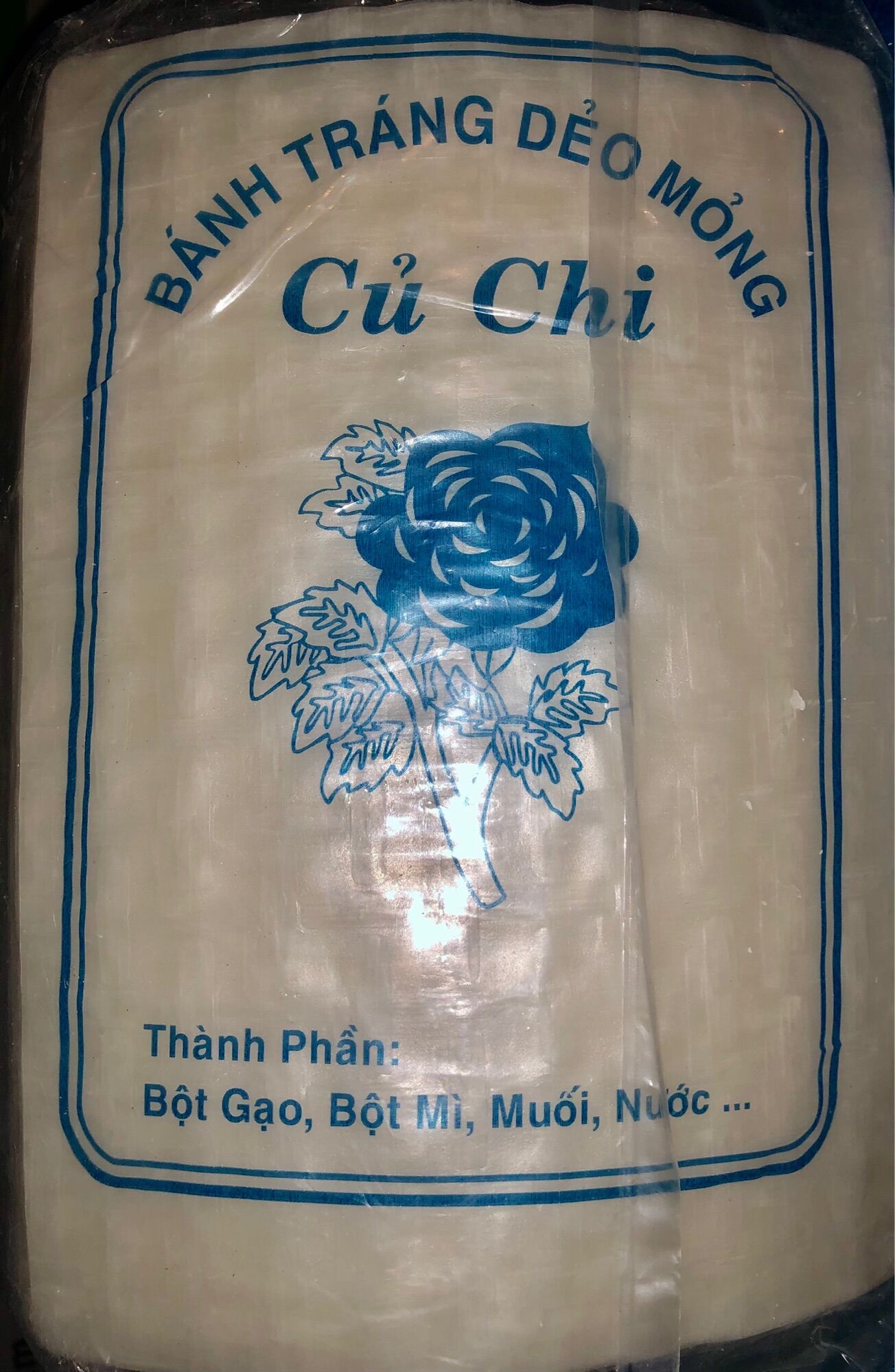 Bánh tráng Củ Chi vuông 200g