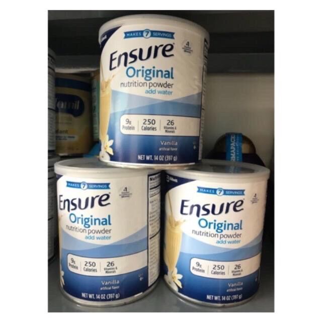 [HCM]????[HSD 08/2023] Combo 3 Hộp Sữa bột ENSURE Original Nutrition Powder của MỸ 397g x 3 hộp??