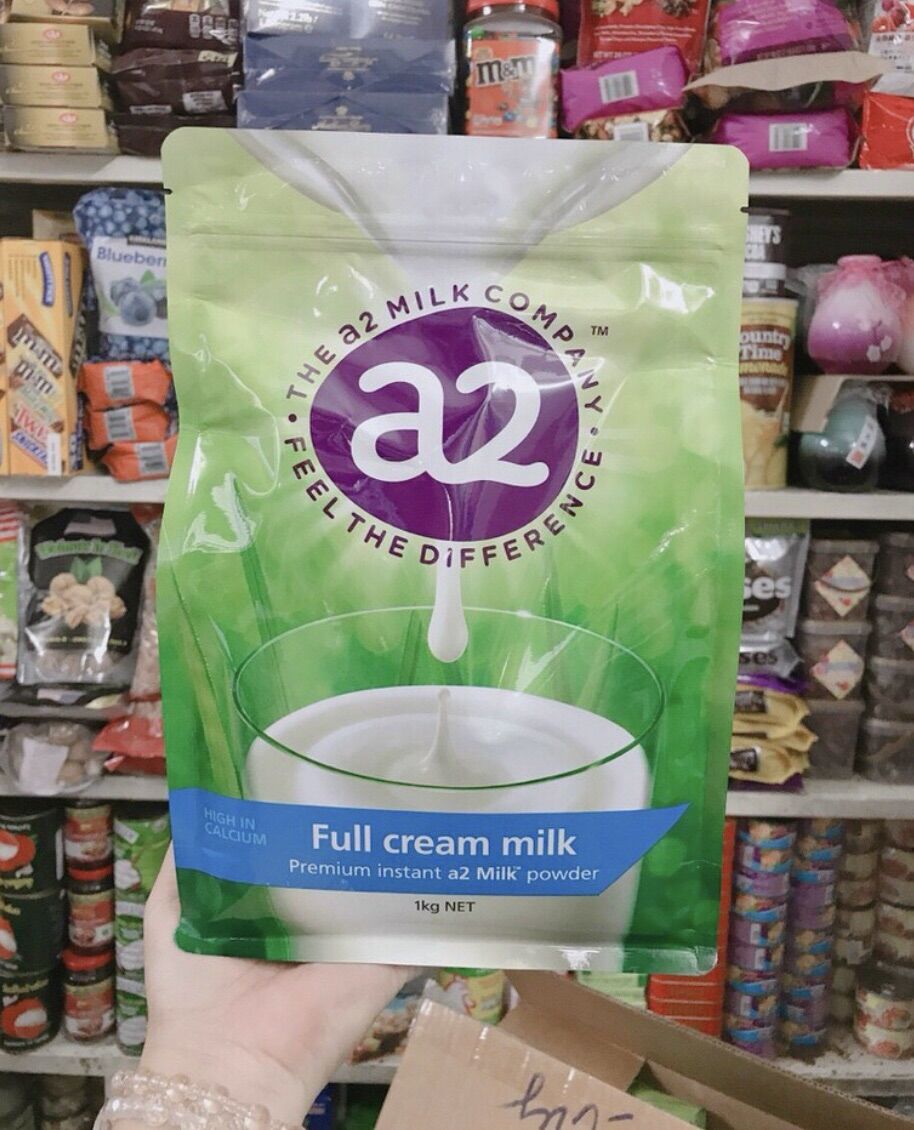 Sữa bột A2 Full Cream - hàng của Úc, gói 1kg - date luôn mới