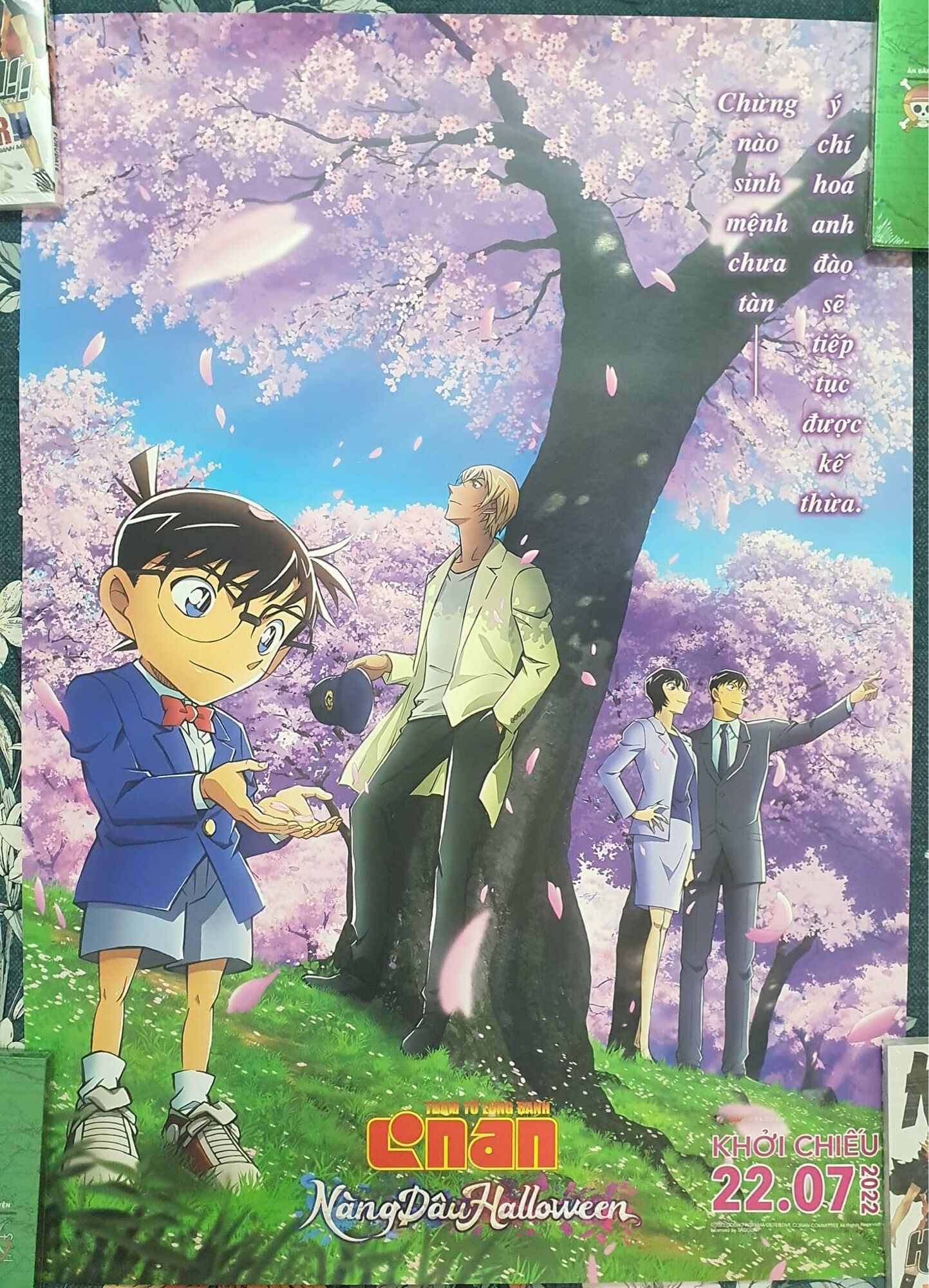 Poster conan có kèm ống