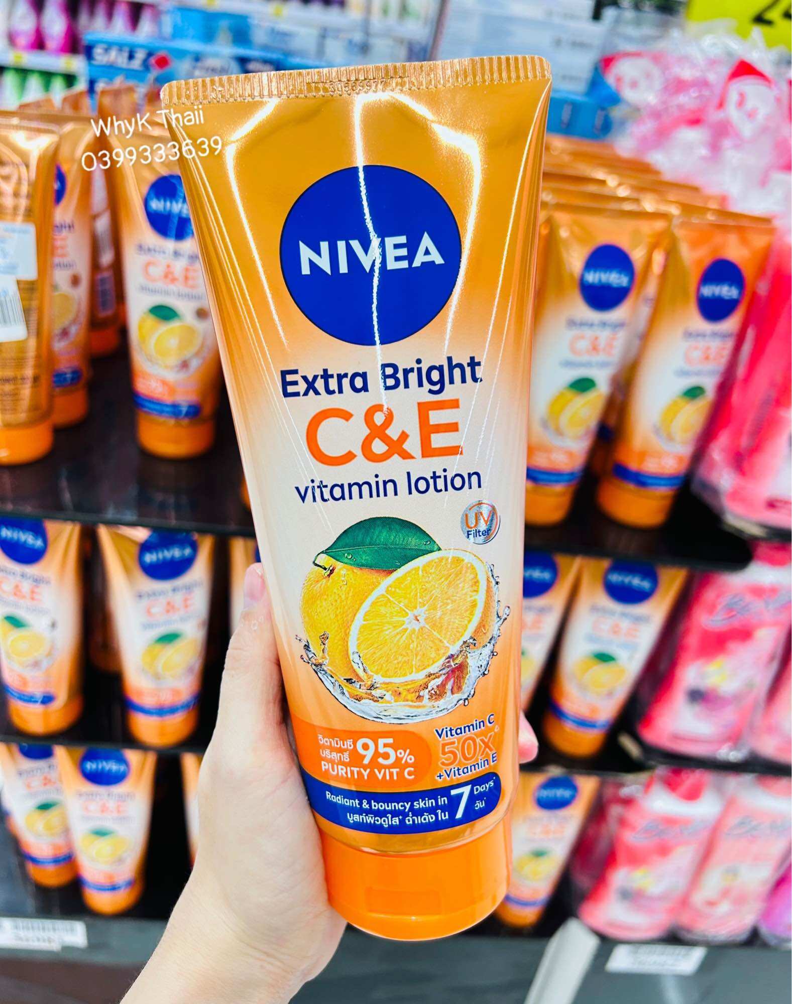 Tuýp lớn sữa dưỡng thể nivea extra white thái lan chính hãng 320ml