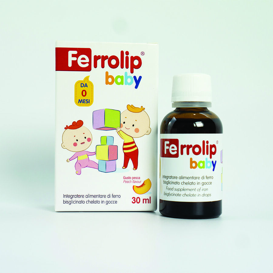 Ferrolip baby sắt hữu cơ vị đào cho bé