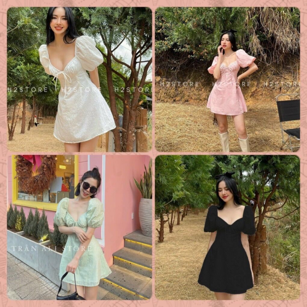 (SHOP TÁO ĐỎ BIGSIZE 50kg đến 90kg) ĐẦM REN ĐI CHƠIĐI BIỂN DÁNG CHỮ A