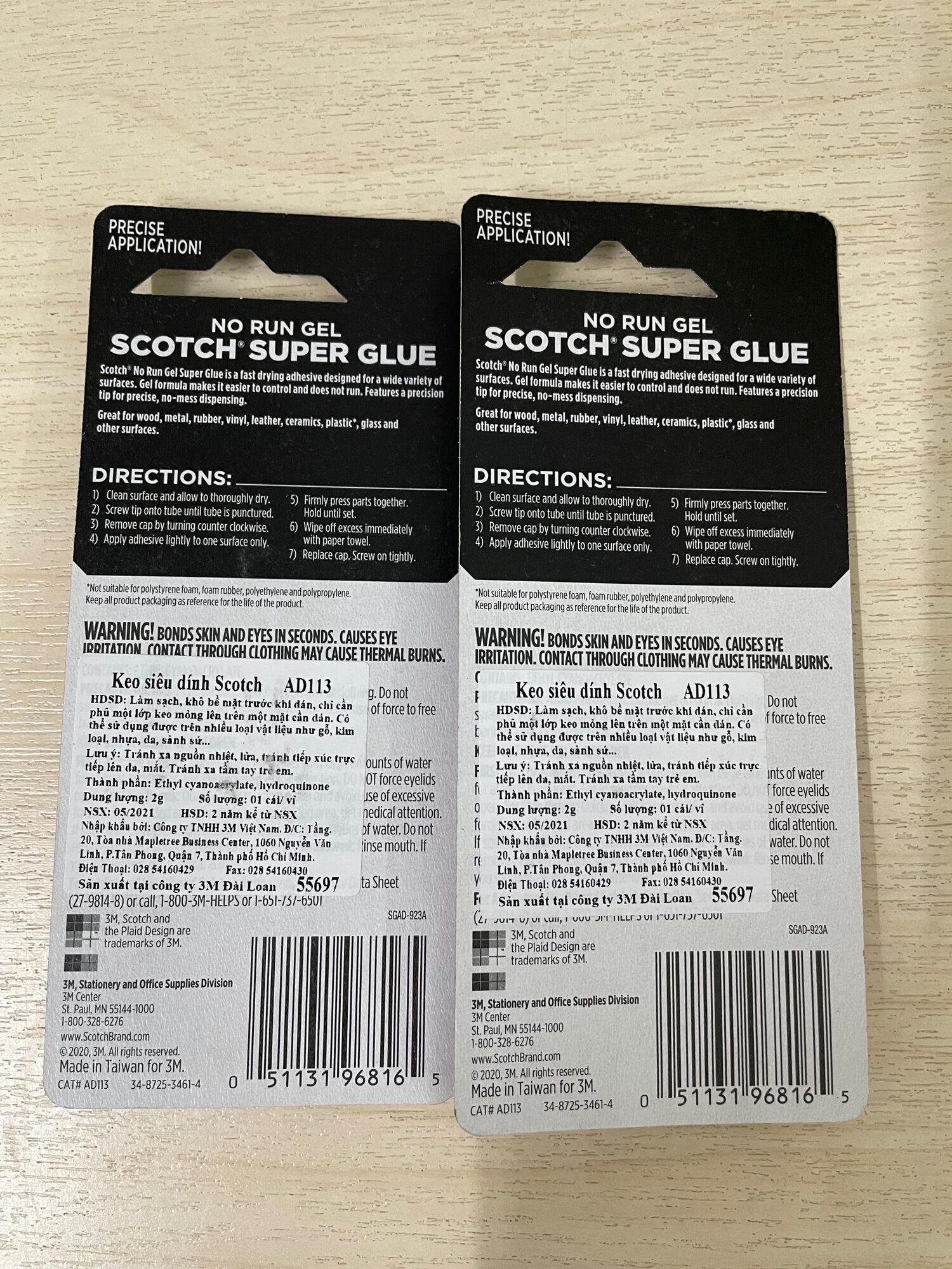 Keo siêu dính Scotch 3M.AD113