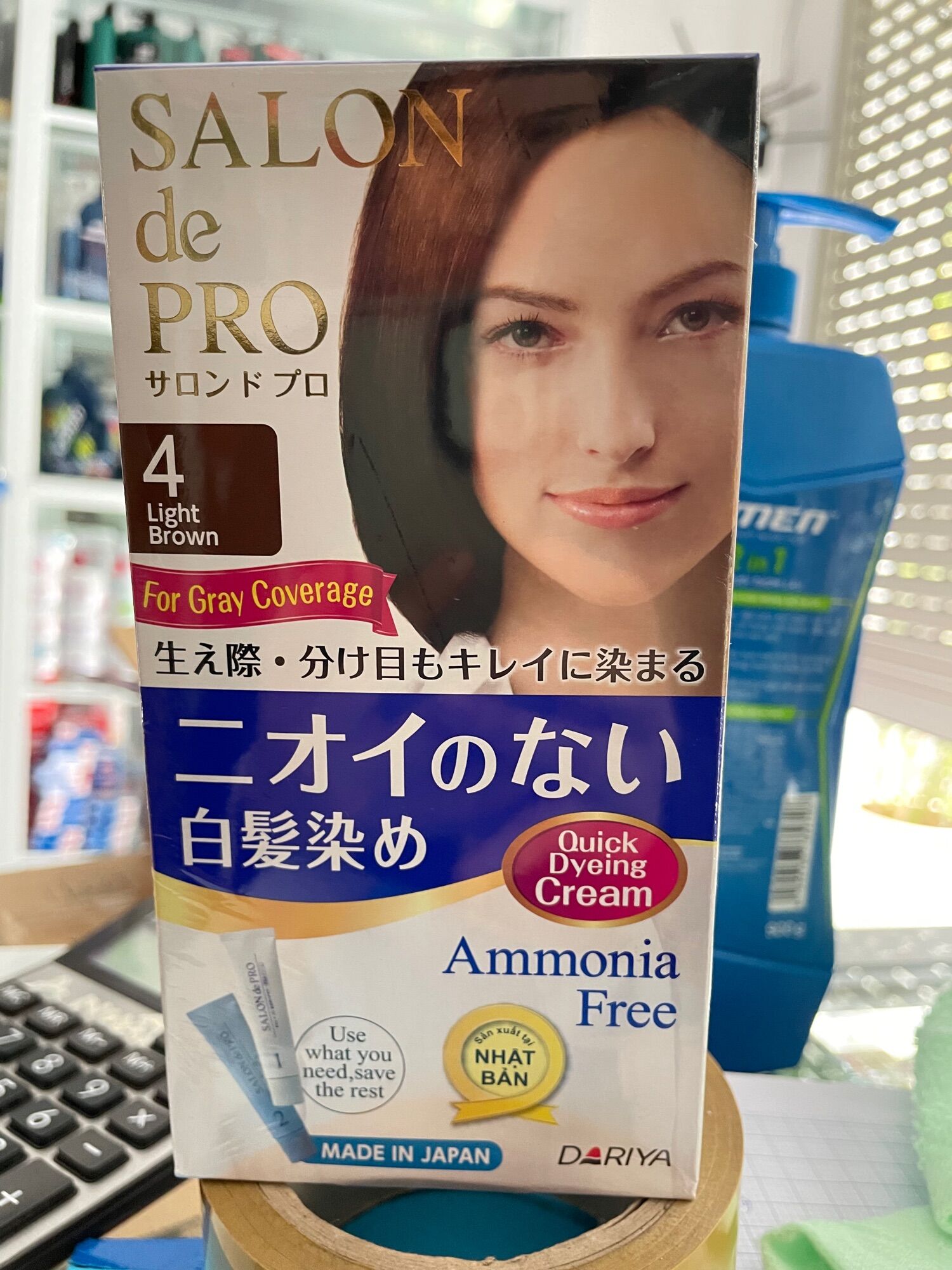 [Chính Hãng_ Hàng Nhật] Thuốc Nhuộm Tóc Phủ Bạc Cao Cấp Không Mùi SALON de PRO-