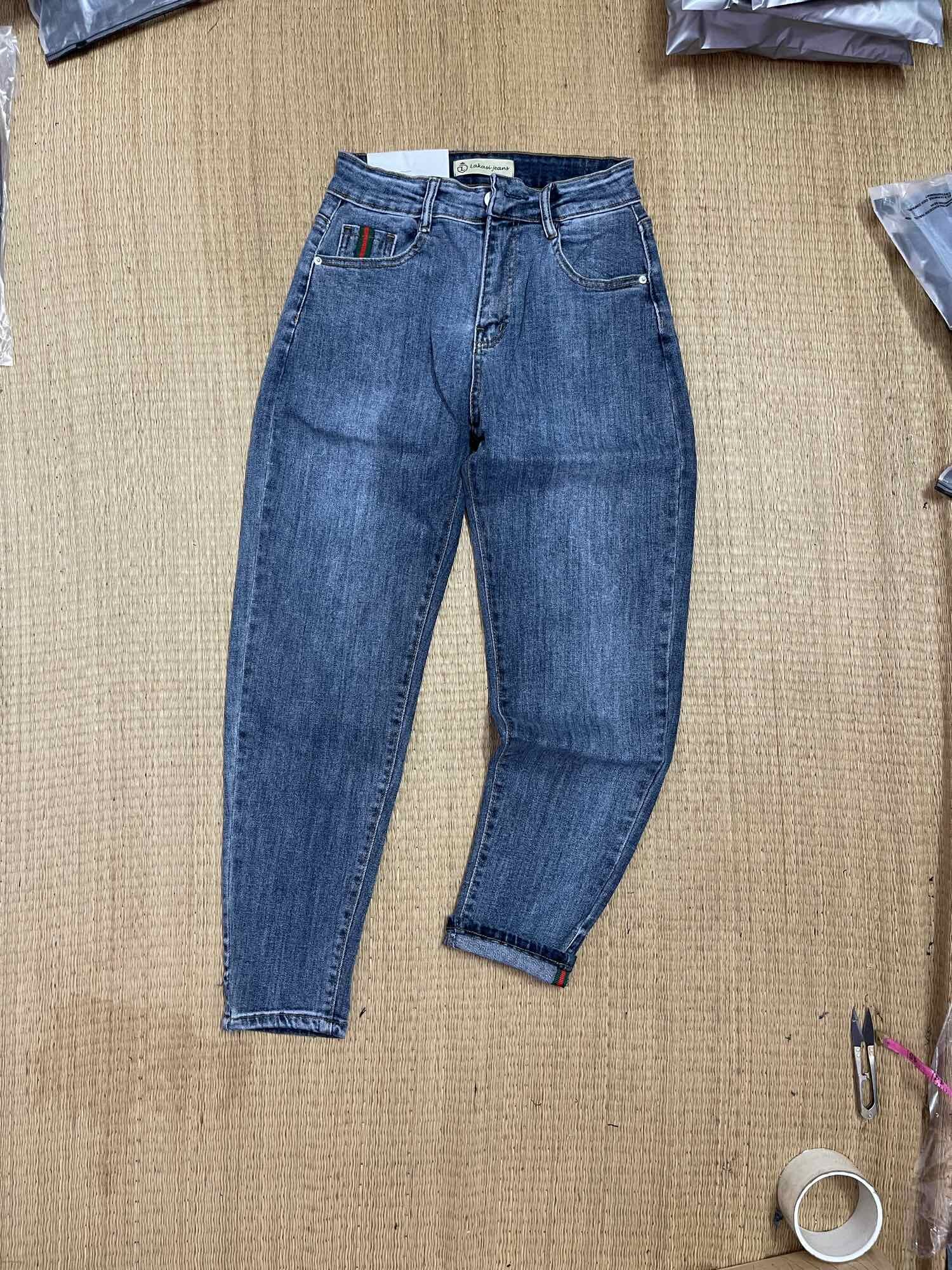 Quần jeans boyfriend nữ cao cấp vải đẹp cá tính