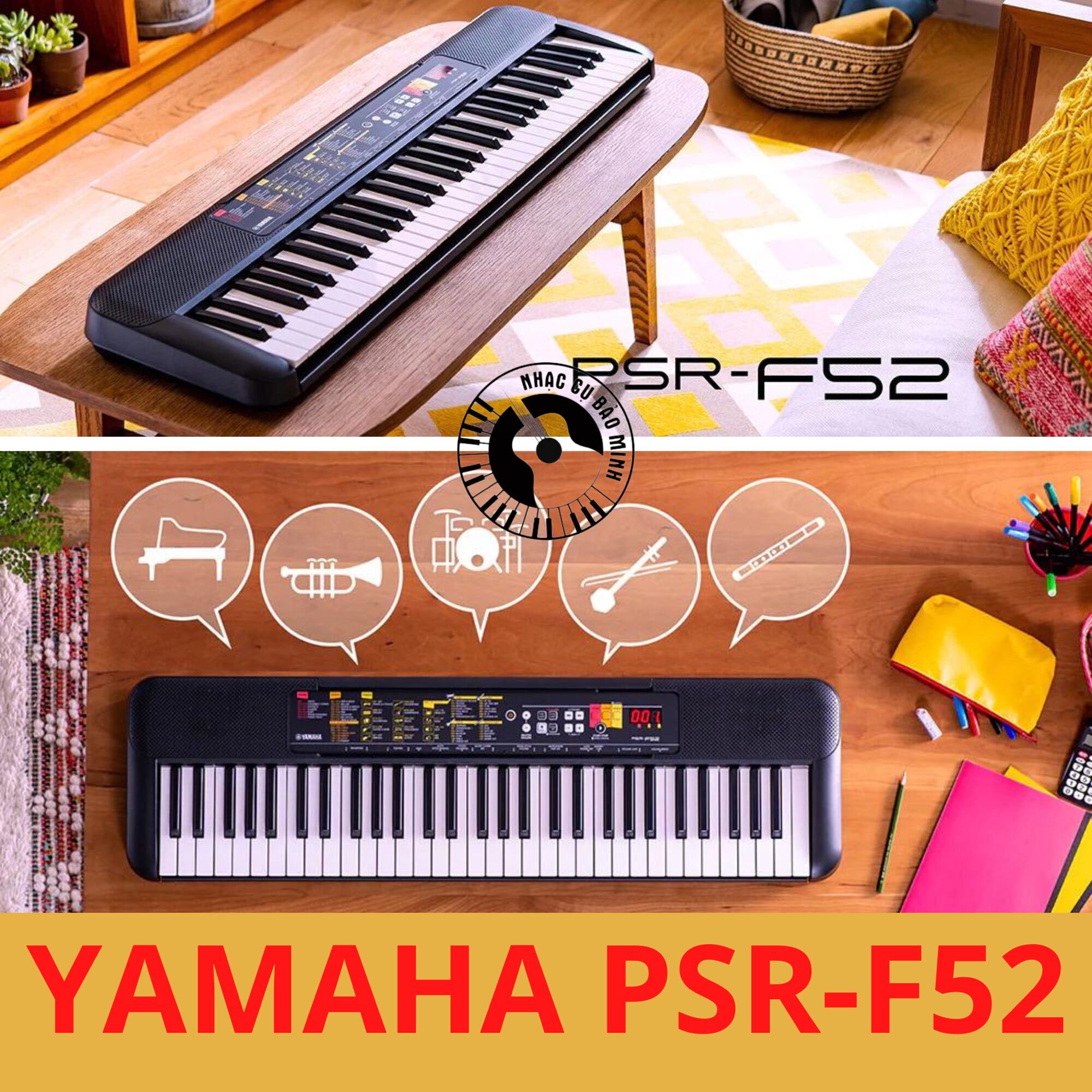Đàn organ Yamaha PSR F52 chính hãng