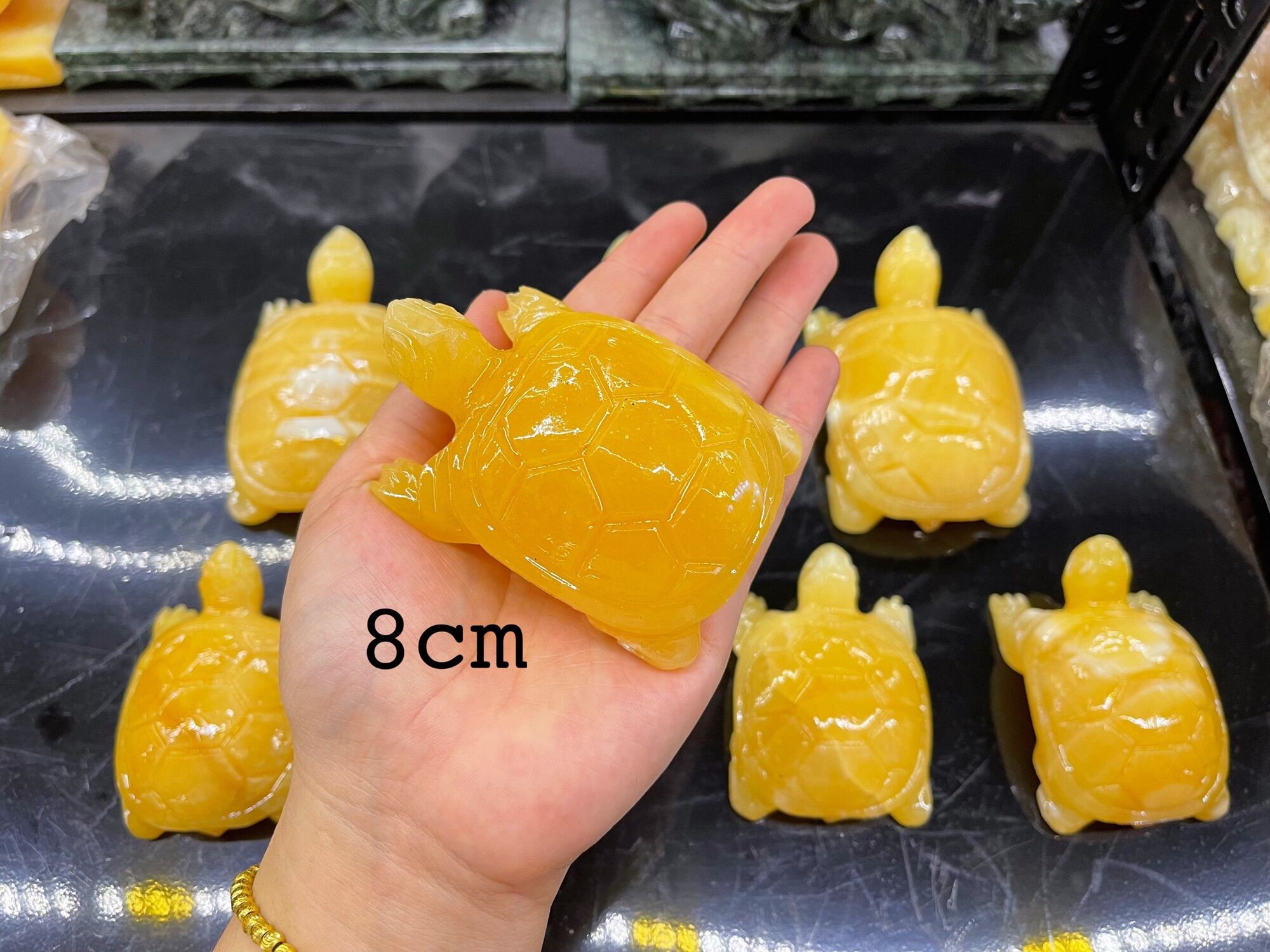 Tượng Rùa Mini Đá Ngọc Hoàng Long Phong Thuỷ