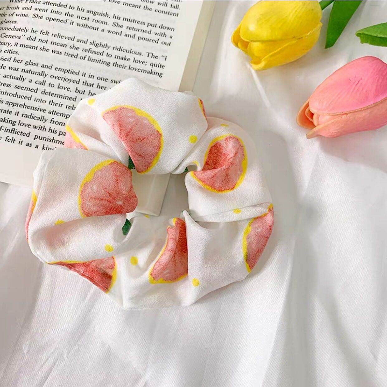 Dây Buộc Tóc, Cột tóc Scrunchies Co Giãn Thời Trang Nhiều Màu