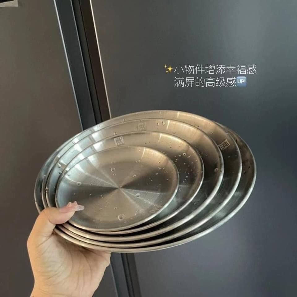 Bộ 5 đĩa inox bền . Bộ đĩa đa năng