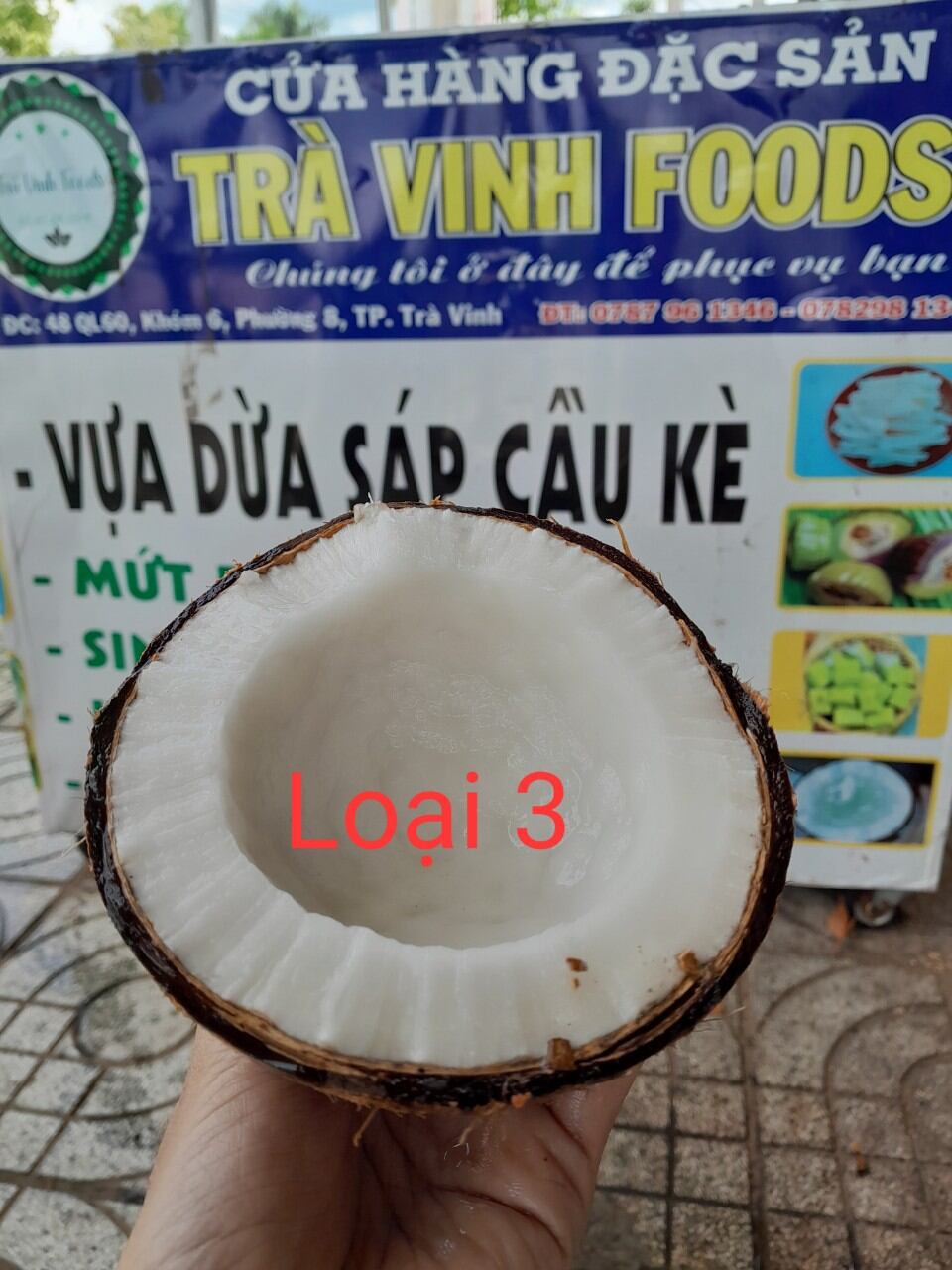 Dừa Sáp Cầu Kè Trà Vinh Cơm Siêu Dày, Nhiều Loại