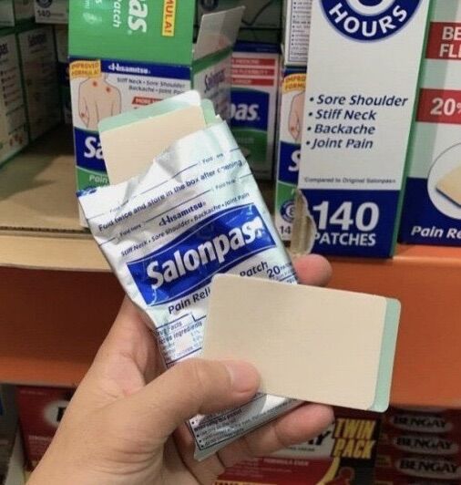 Cao dán Salonpas 140 miếng của Mỹ