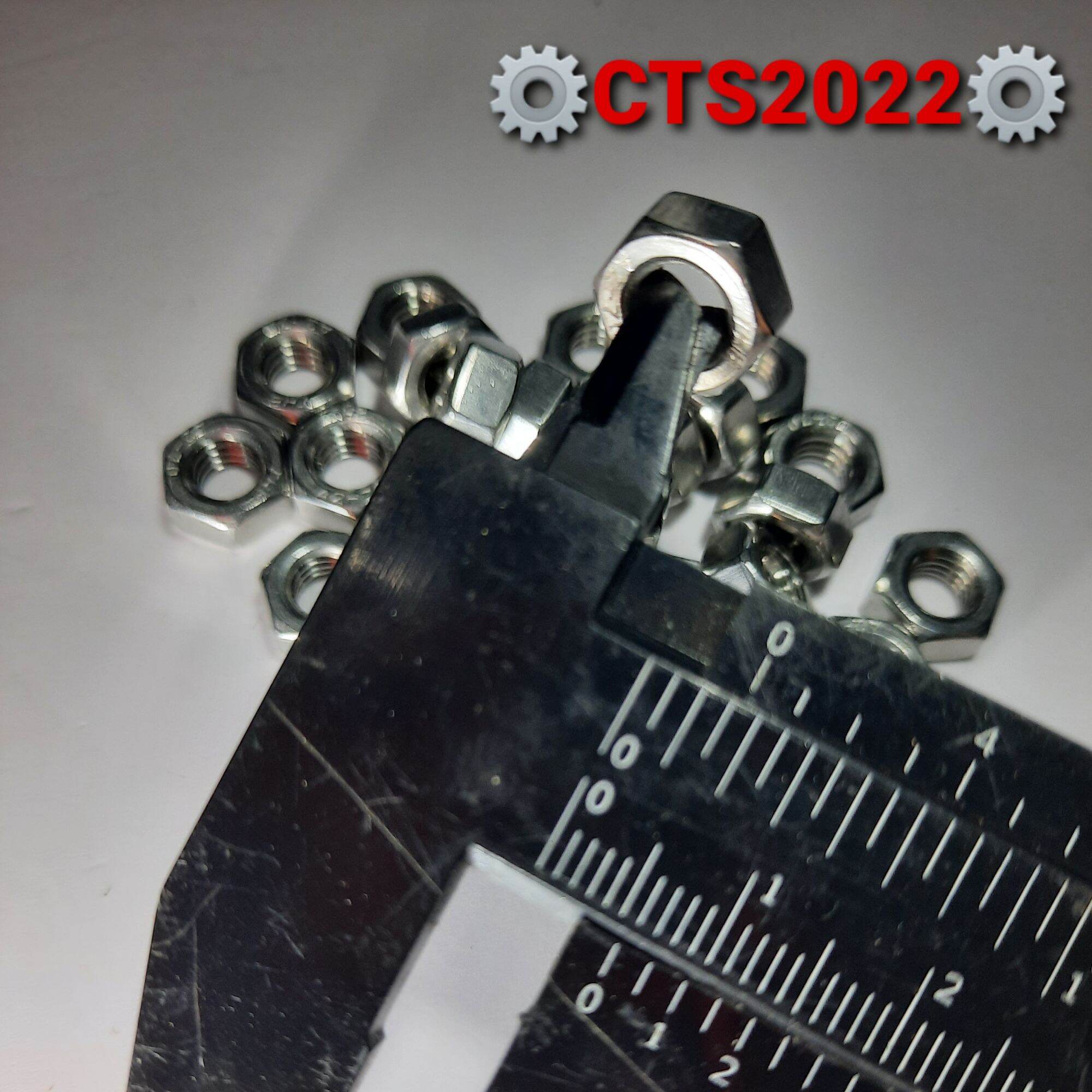 2 Con đai ốc (tán) M6 inox 304