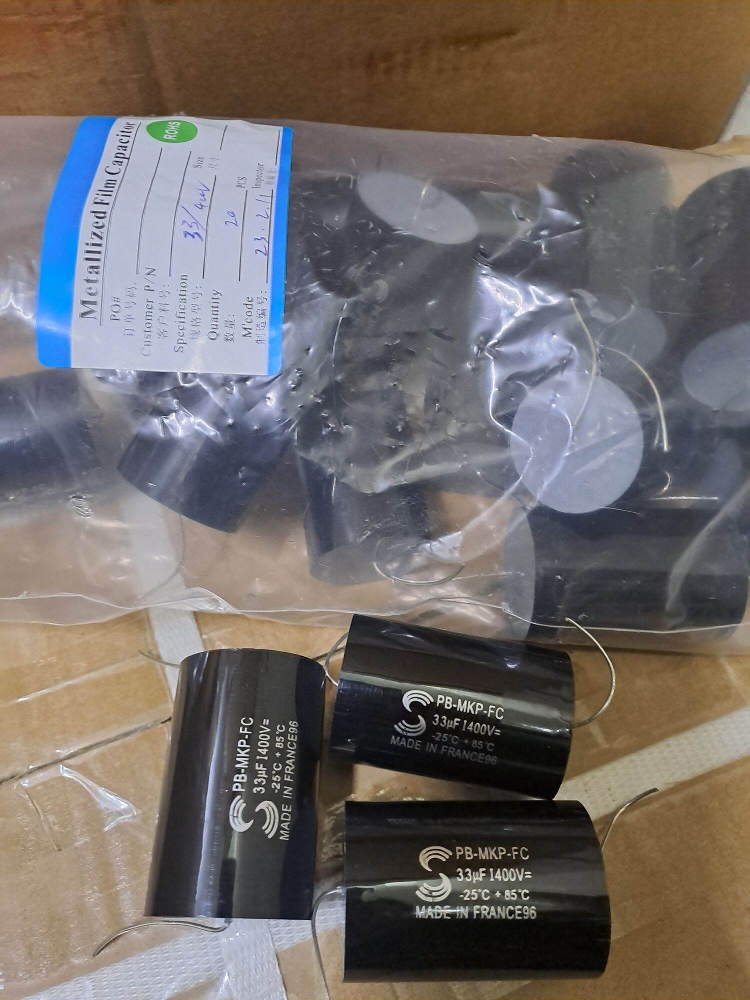2 Tụ phân tần loa 33uf 400v
