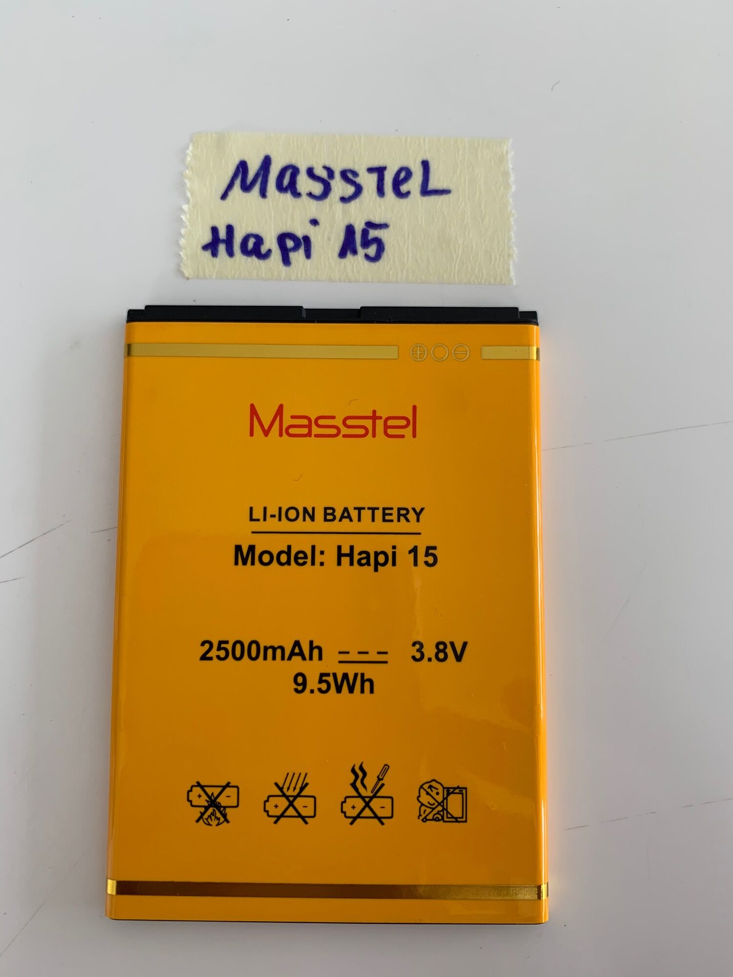 Pin masstel hapi 15 chính hãng mới 100%