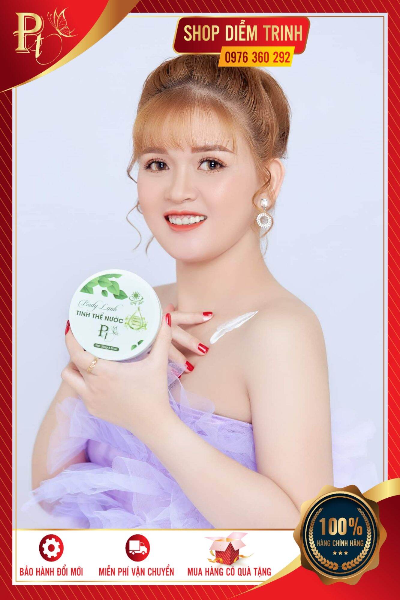 [HCM]KEM BODY LẠNH TINH THỂ NƯỚC 250G