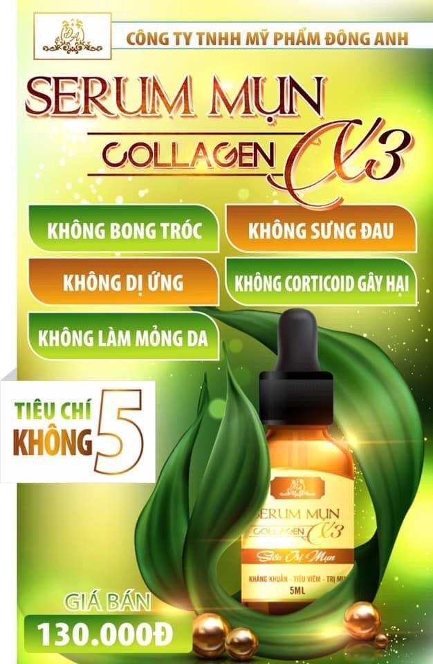 Serum mụn collagen x3 Đông Anh (chính hãng)
