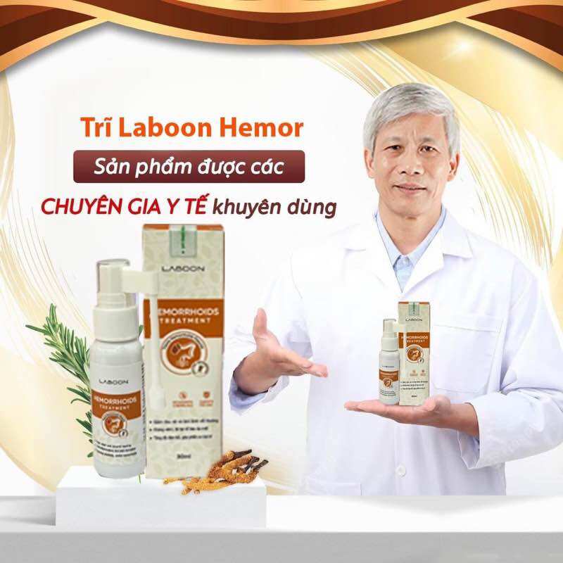 Laboon xịt trĩ sau 7 ngày có cải thiện về trĩ nội trĩ ngoại