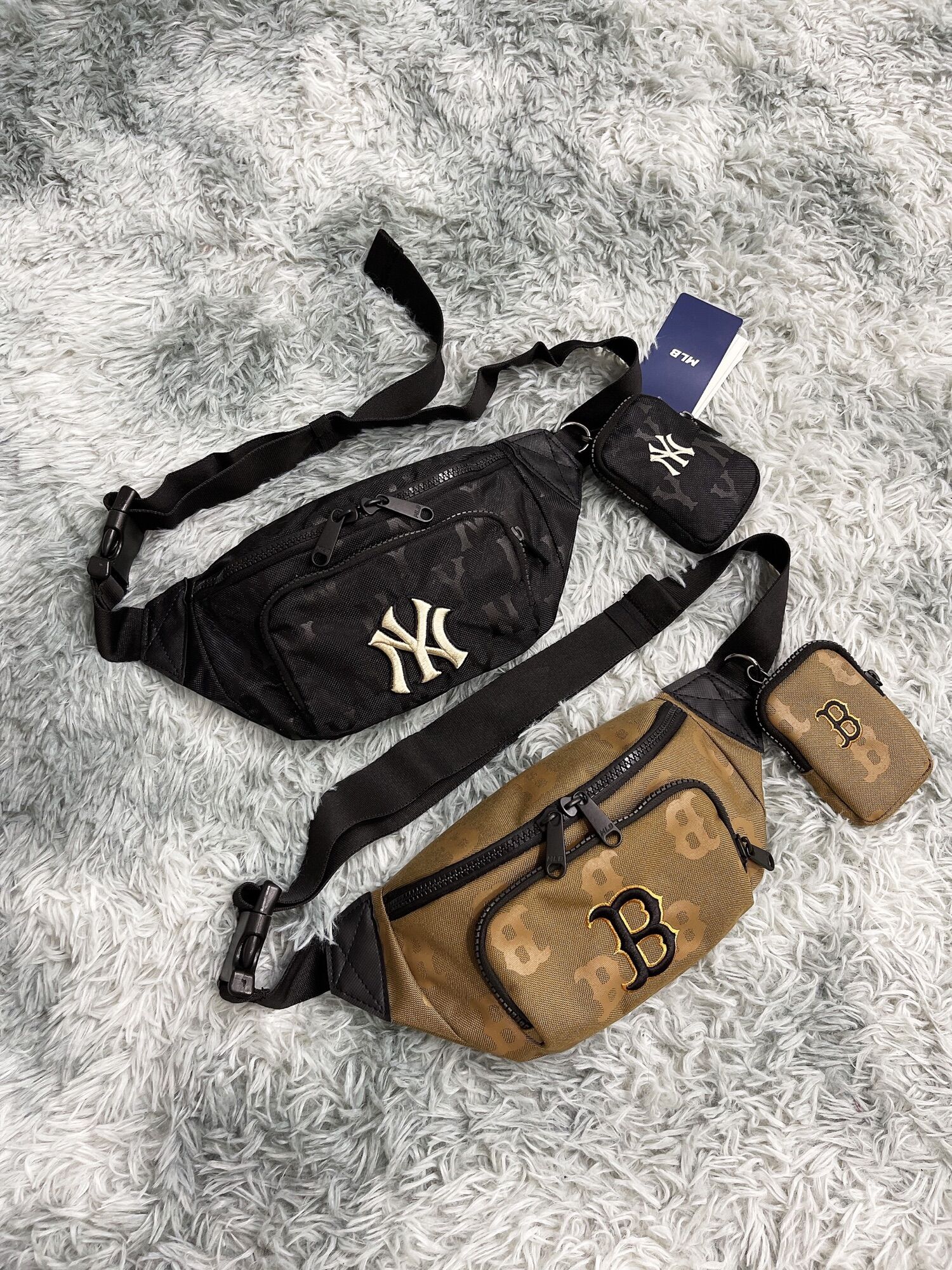 Túi bao tử /túi đeo chéo mlb yankees 2 màu