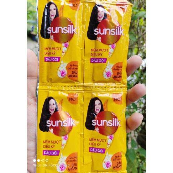 Dầu Gội Sunsilk Màu Vàng dây 10 góix6g