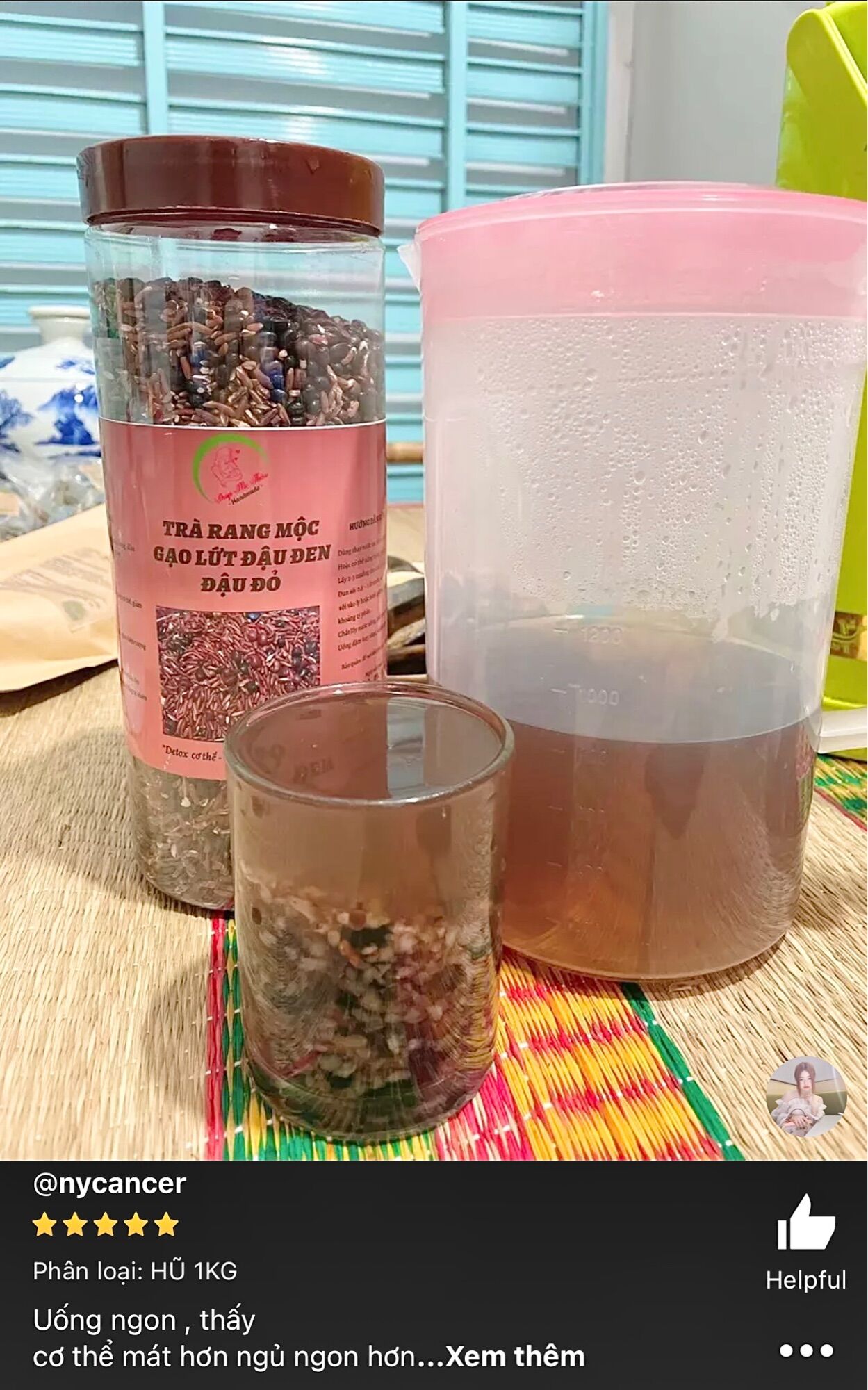 TRÀ GẠO LỨT ĐẬU ĐEN ĐẬU ĐỎ RANG MỘC (1KG)