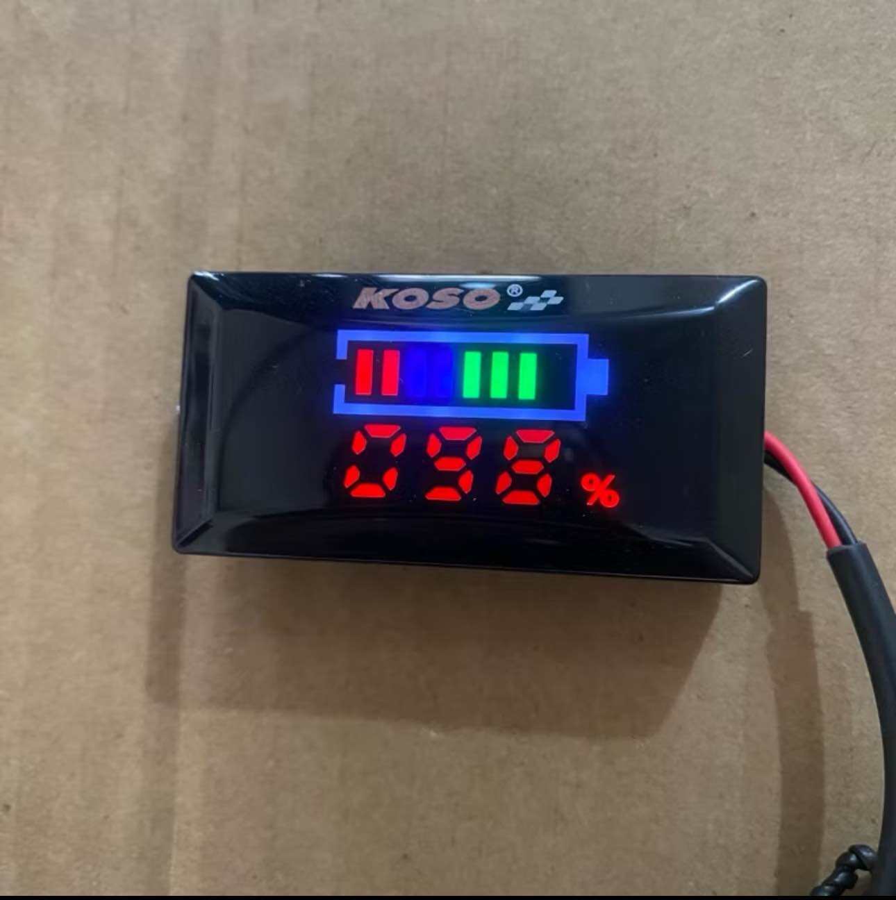 Đồng hồ báo vol 5v-48v-60v-150v koso cho xe máy xe điện xe