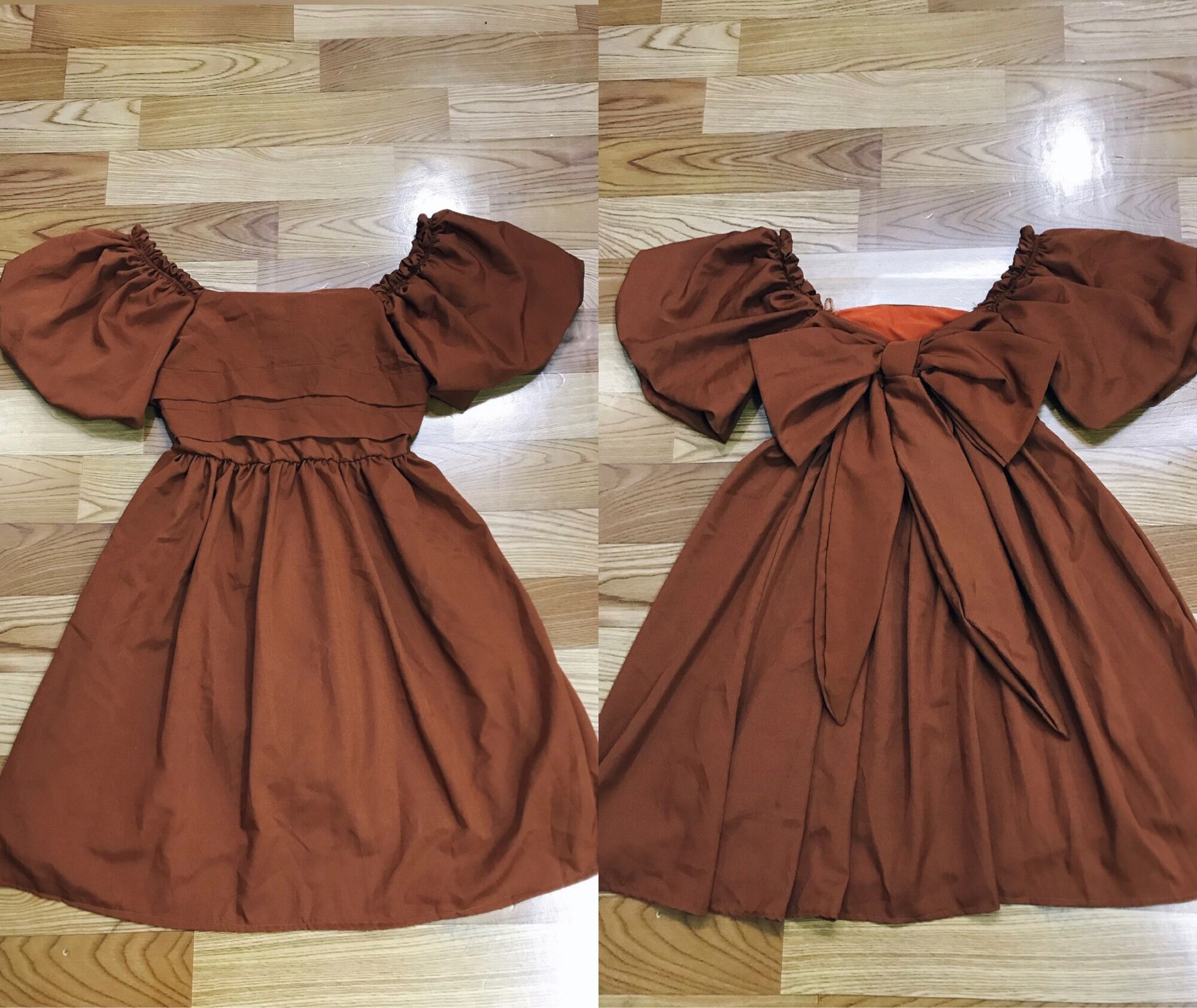 [Bigsize 65-85kg] Đầm baby doll cột nơ lưng