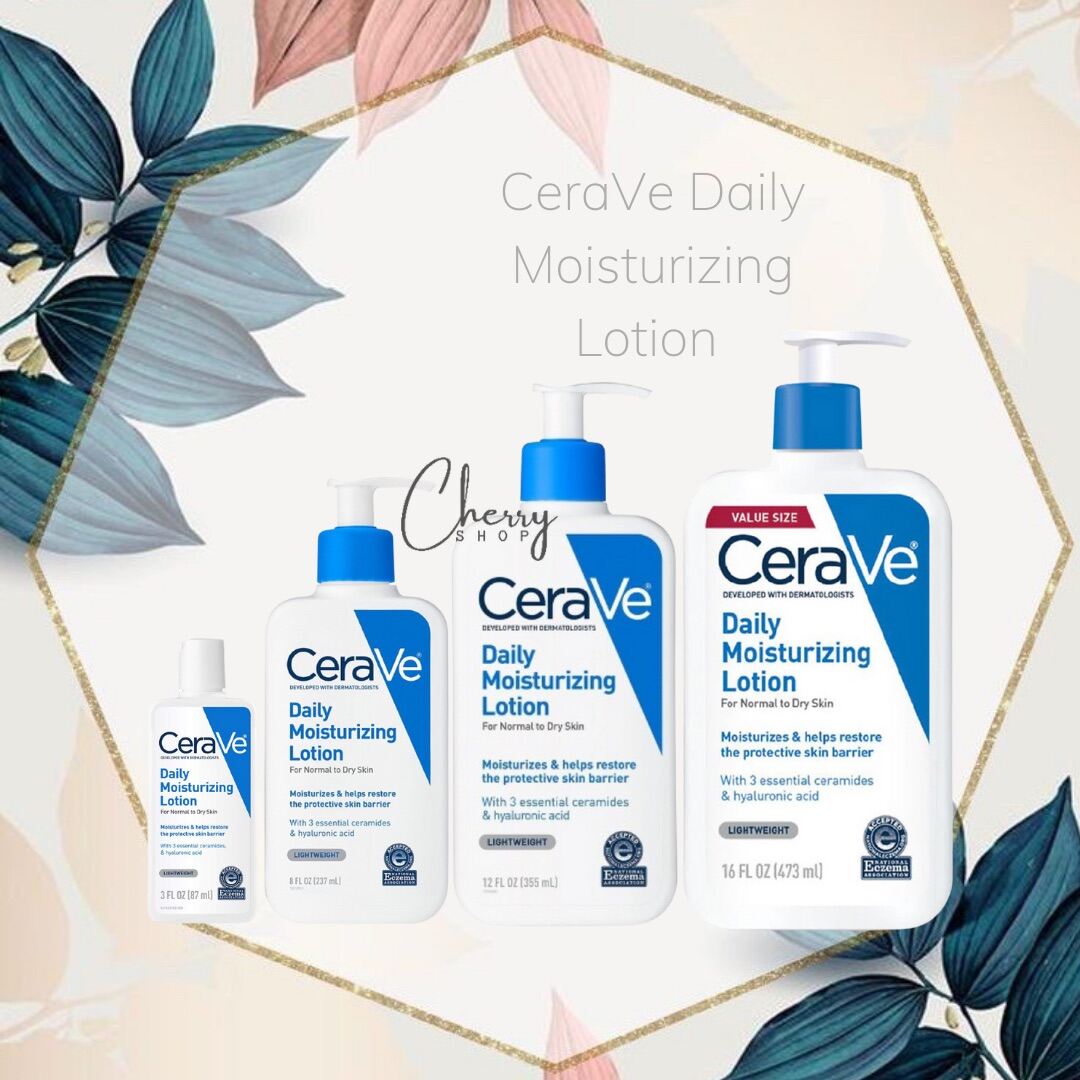 [Hcm][Hàng Usa] Lotion Dưỡng Ẩm Dành Cho Da Khô Cerave Daily Moisturizing (237Ml - 355Ml - 473Ml)