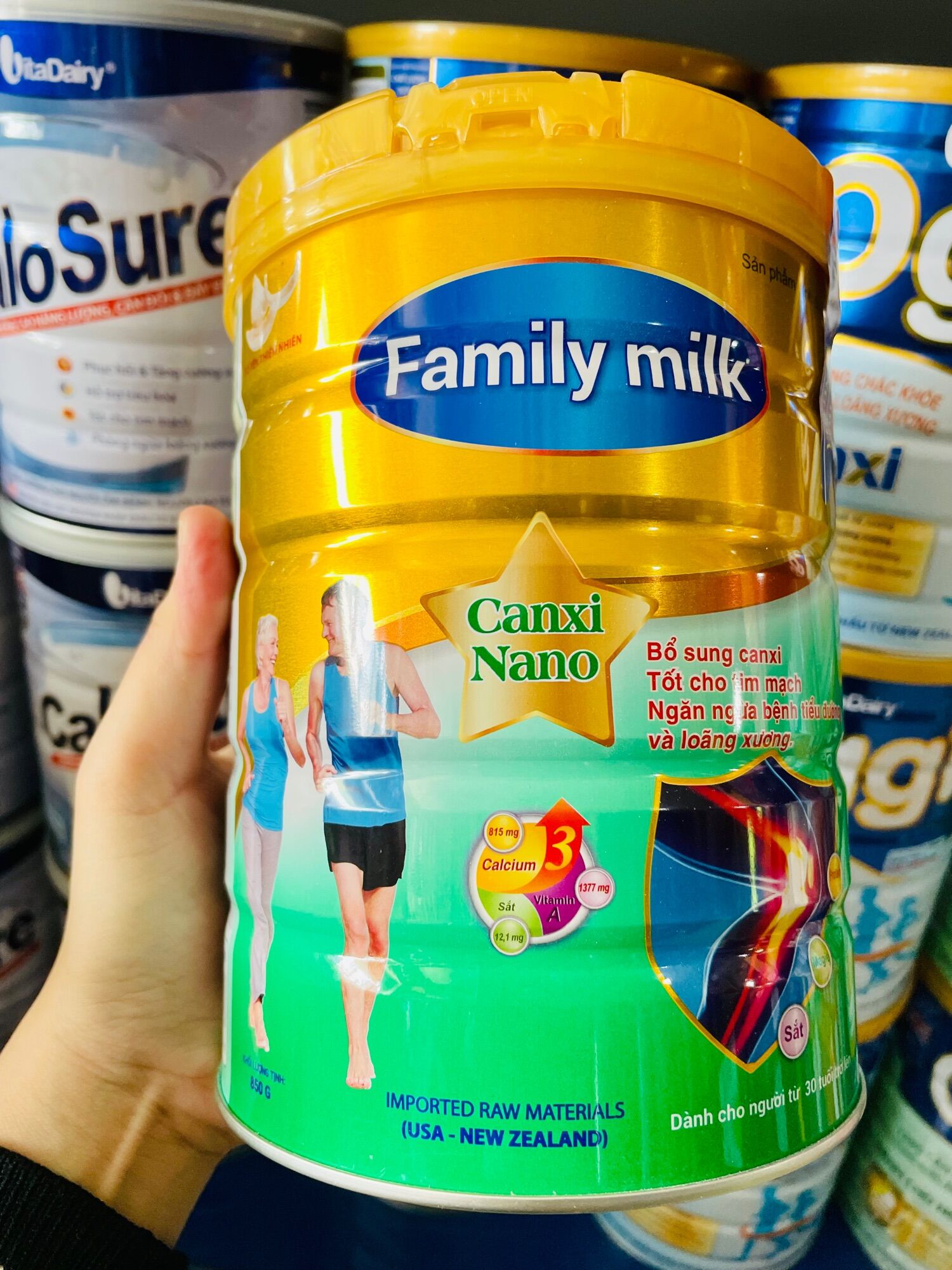 Sữa bột Family Milk Canxi 850g