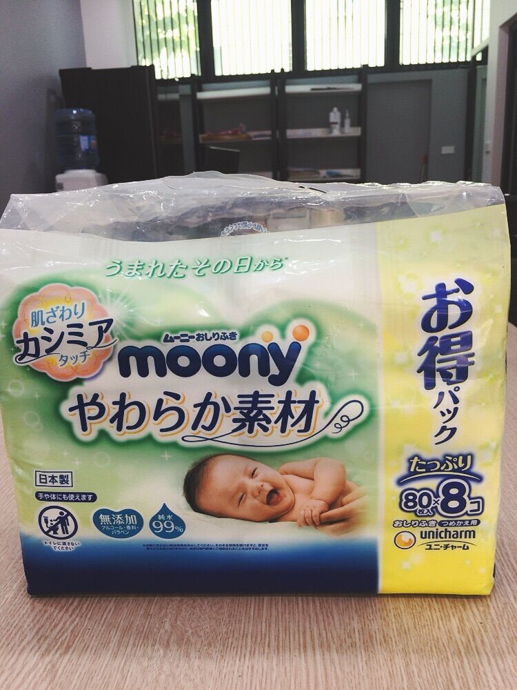 Khăn ướt moony nội địa 8 gói *80 tờ