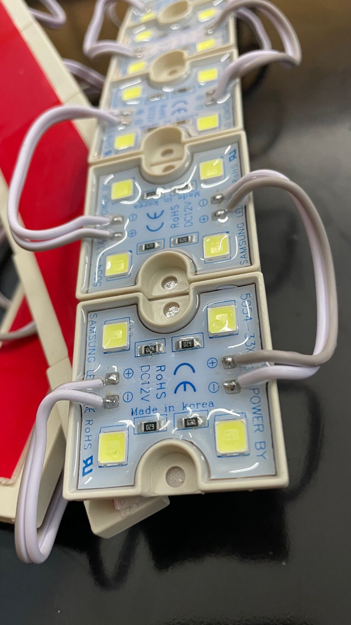 Led Hắt Module 4 Bóng 5054 SamSung - Dây 20 Module