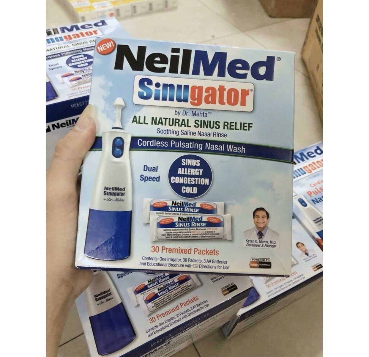 Máy Rửa Mũi Neilmed + 30 Gói Muối - Australia