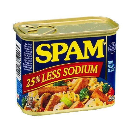 Thịt spam 25% less sodium 340g - usa
