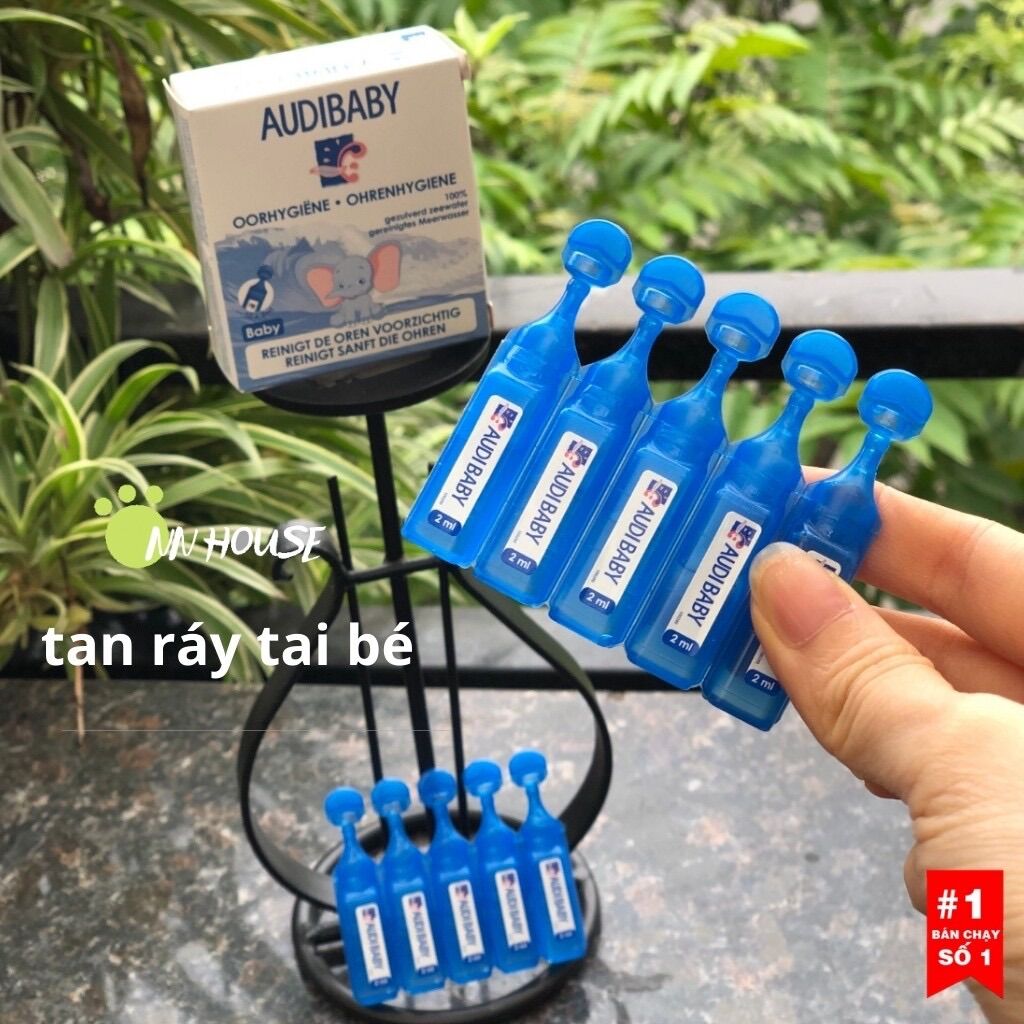 Tan ráy tai Audibaby an toàn cho bé từ sơ sinh, dung dịch làm sạch tai, vệ sinh tai - Hàng Pháp có bill - NN HOUSE