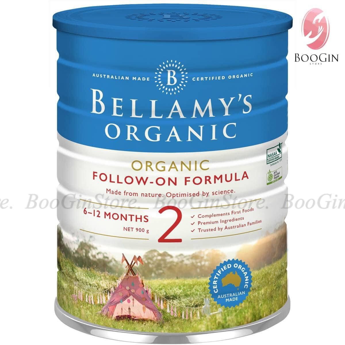 Sữa bột Bellamy s Organic số 2 cho bé từ 6-12 tháng tuổi. Tại Úc