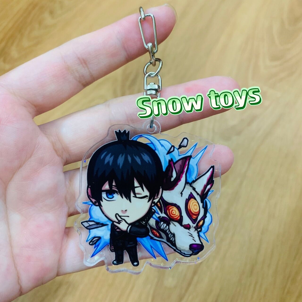 Móc khoá Chainsaw man - Móc khóa Pochita Chainsaw man - Mô hình Pochita - Móc chìa khoá Pochita Denji Acrylic 2 mặt