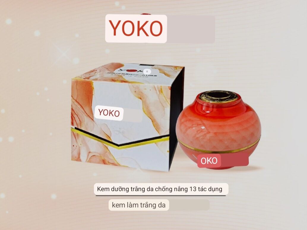 KEM DƯỠNG TRẮNG DA YOKO NHẬT BẢN.