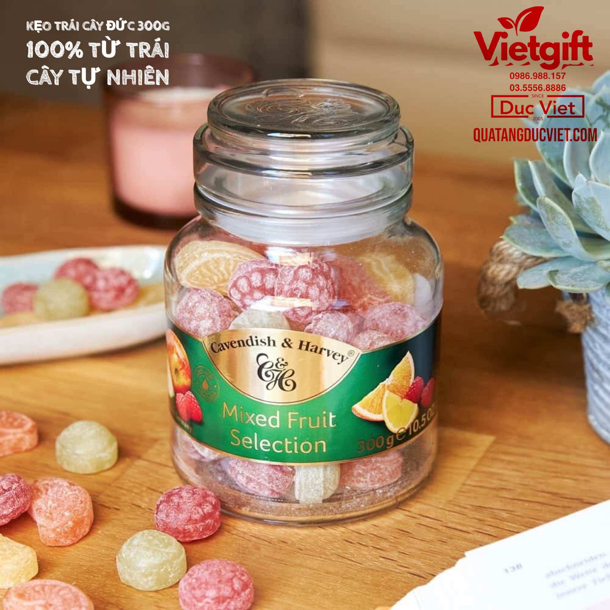 Kẹo trái cây Đức Cavendish & Harvey Fruit Candies 300g