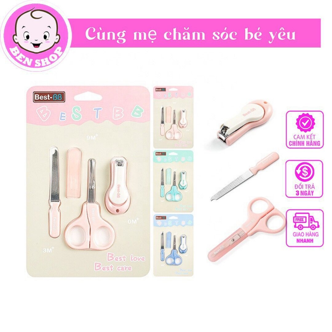 Set bấm móng đa năng cho bé best-bb vỉ 3 chi tiết