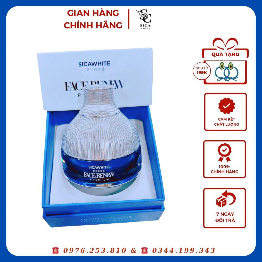 KEM FACE XANH - FACE RENEW SICA WHITE DƯỠNG TRẮNG DA CHỐNG LÃO HOÁ - FACE LUXURY