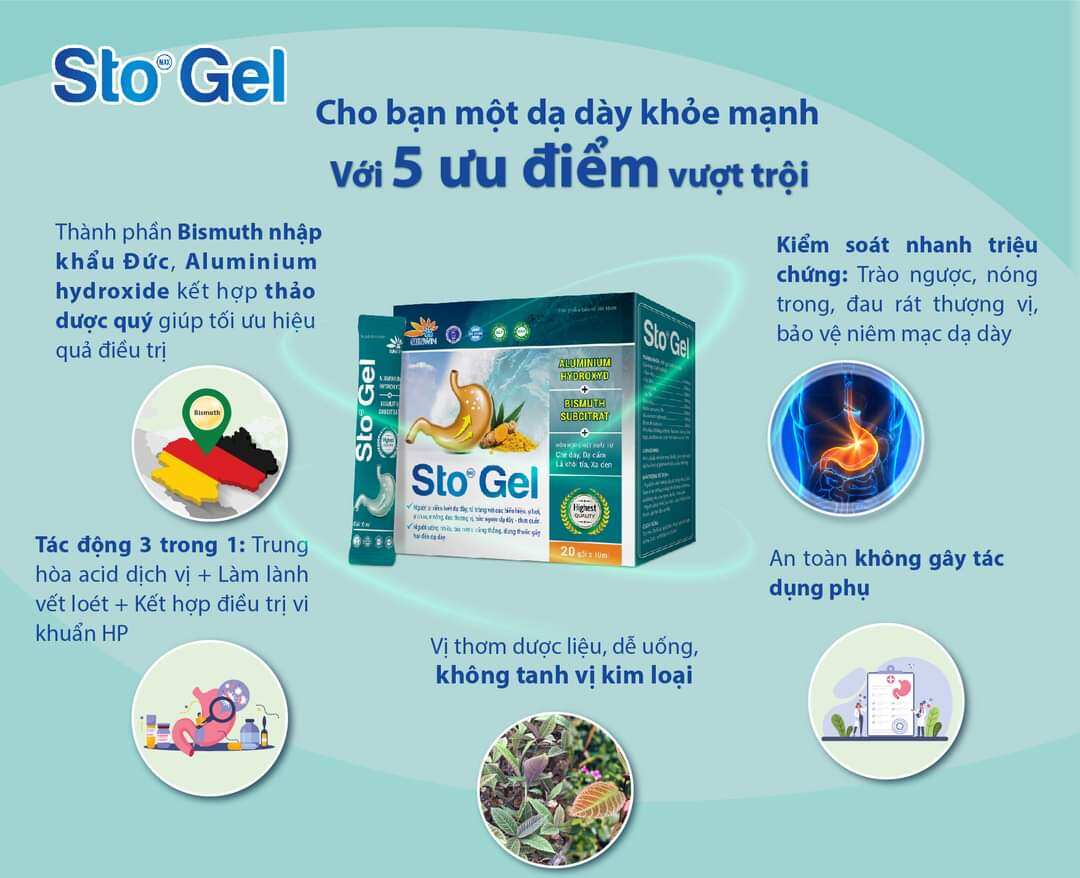 Stomax Gel - Dạ khoẻ tâm an