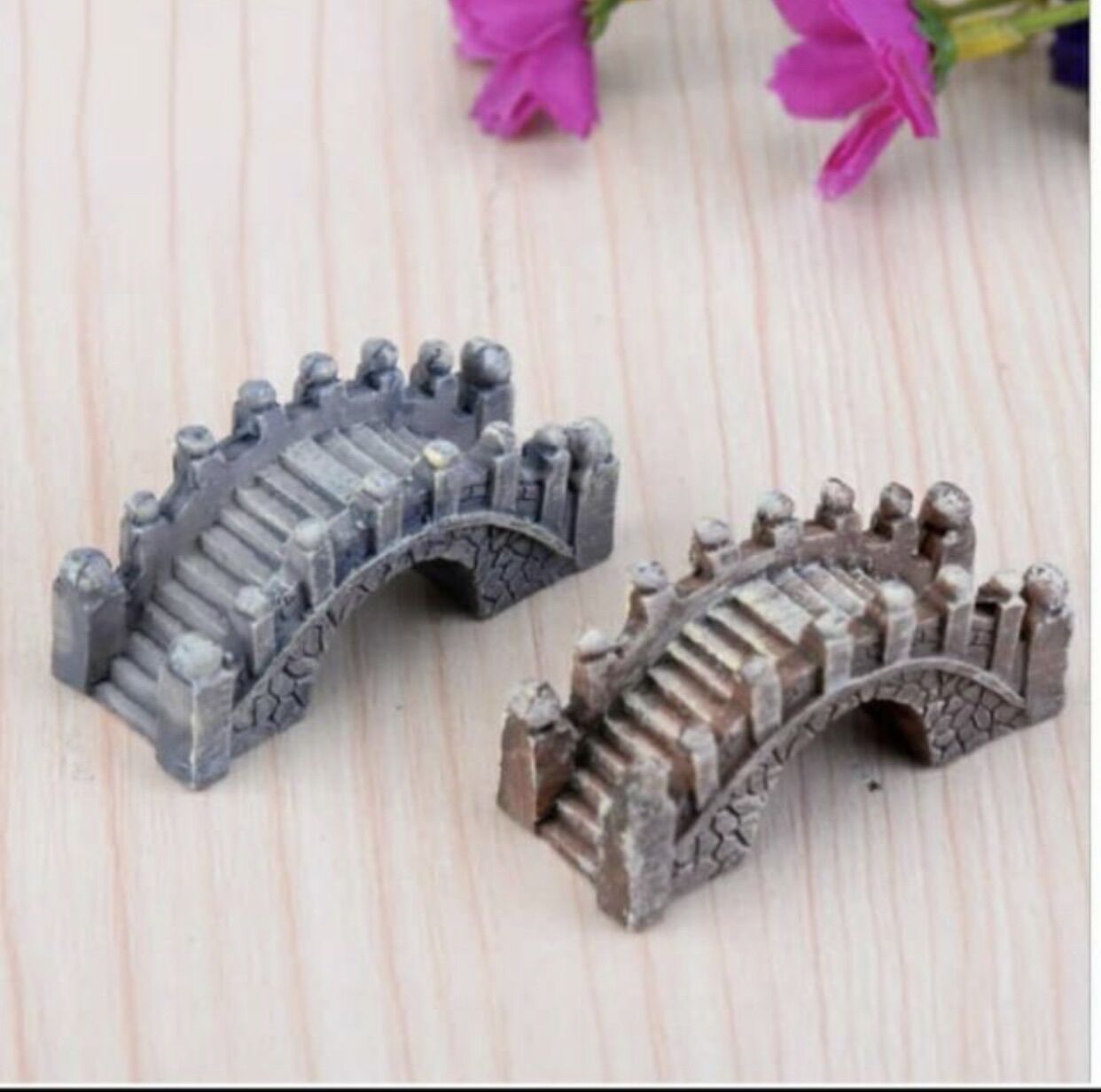 Tiểu cảnh cây cầu đá trang trí