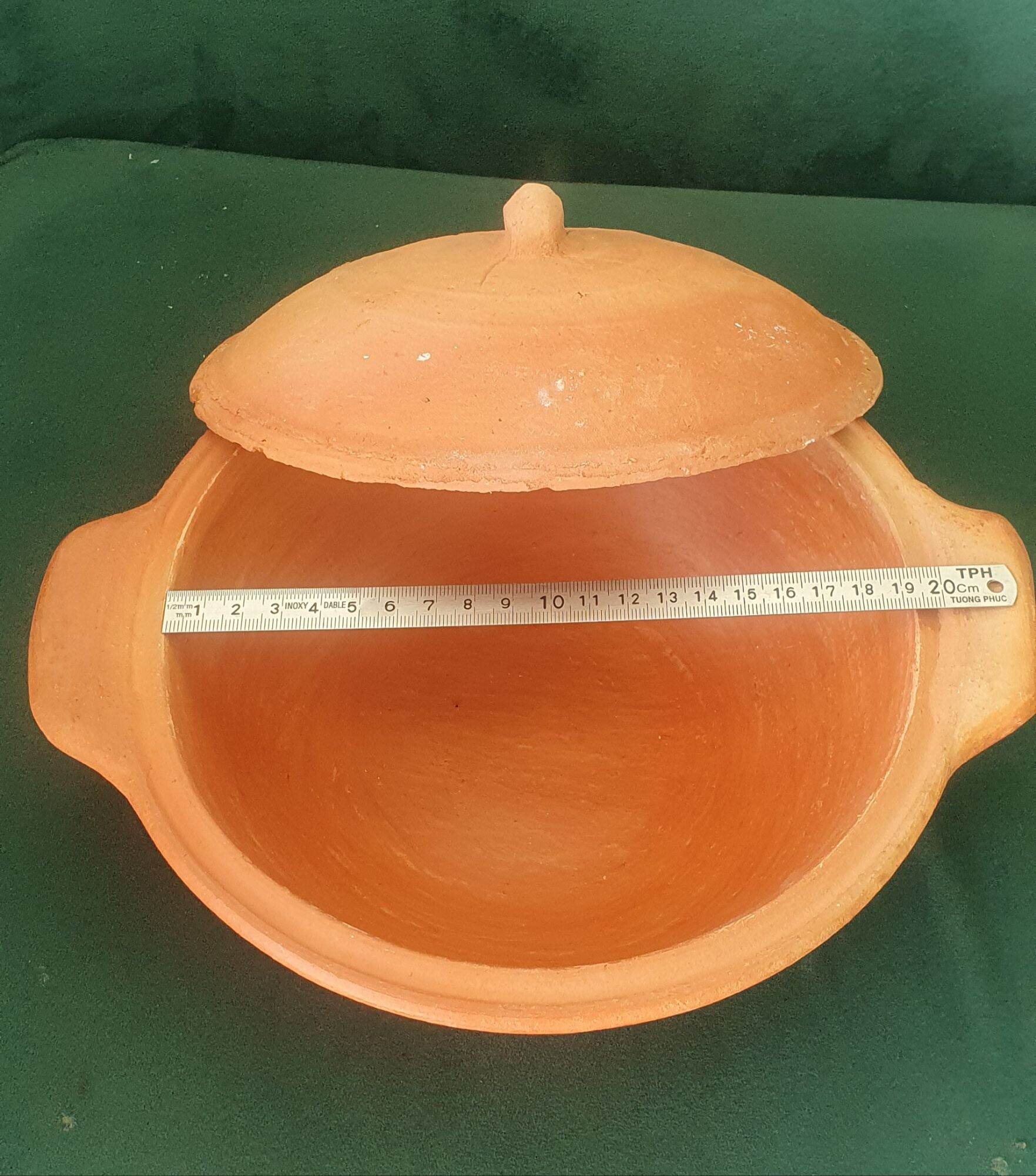 Nồi đất thủ công Hòn cao cấp 19cm