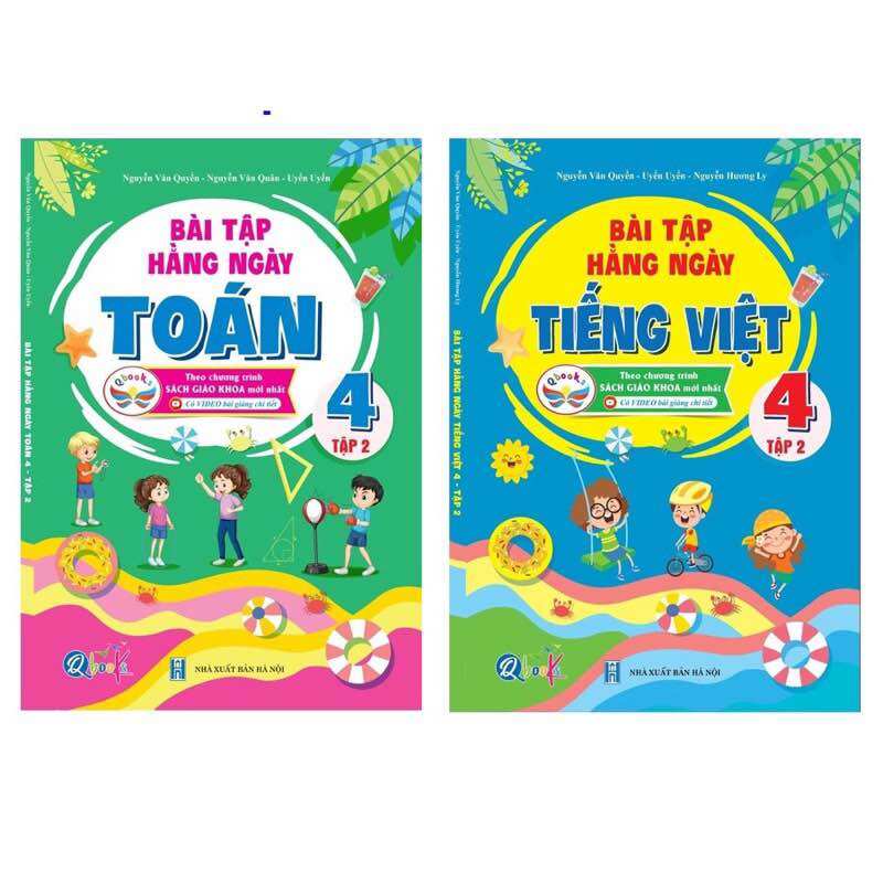 Sách -bài tập hằng ngày tiếng việt+ toán 4 tập 2