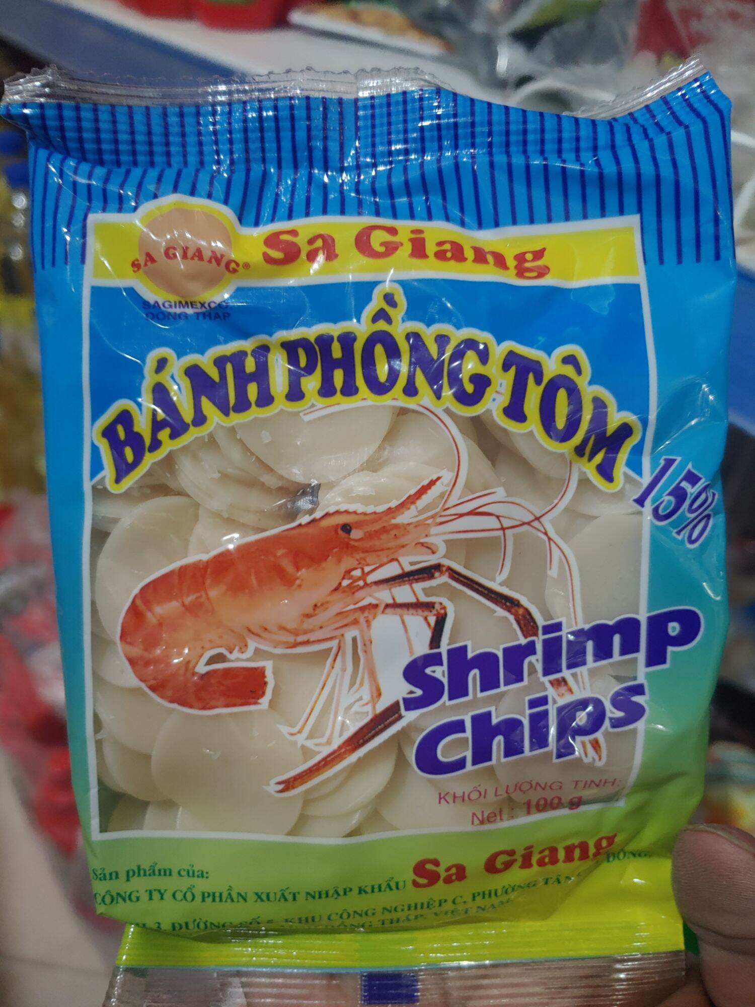 Phồng tôm sa giang gói 100g