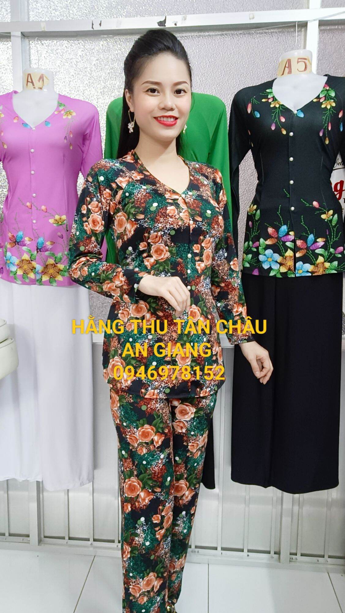 Bộ bà ba bông ống nhỏ(bán cả bộ như hình)